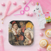 老人の宝物（猫）（カール・ガースソー） ペーパープレート (パーティー)