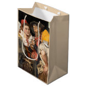 老人の宝物（猫）（カール・ガースソー） ミディアムペーパーバッグ (正面アングル)