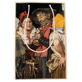 老人の宝物(猫)(カール・ガースソー) ミディアムペーパーバッグ