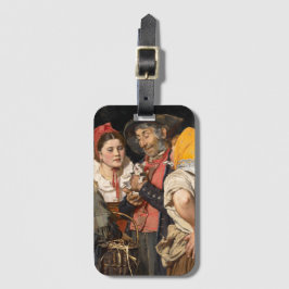 老人の宝物（猫）（カール・ガースソー） ラゲッジタグ