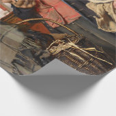 老人の宝物（猫）（カール・ガースソー） ラッピングペーパー (角)