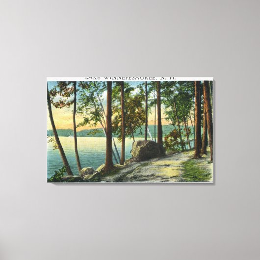 老人の岩の形成の見解 キャンバスプリント (正面)