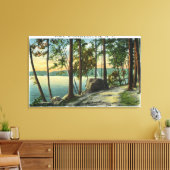 老人の岩の形成の見解 キャンバスプリント (インサイチュ (リビング))