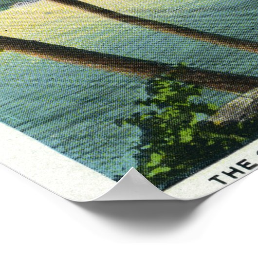 老人の岩の形成の見解 ポスター (角)