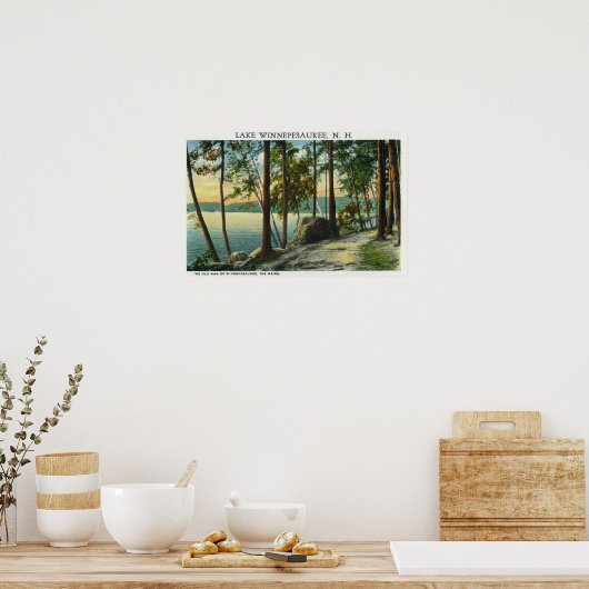 老人の岩の形成の見解 ポスター (キッチン)