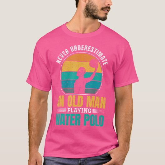老人の水球を軽遊く見ない Tシャツ (正面)