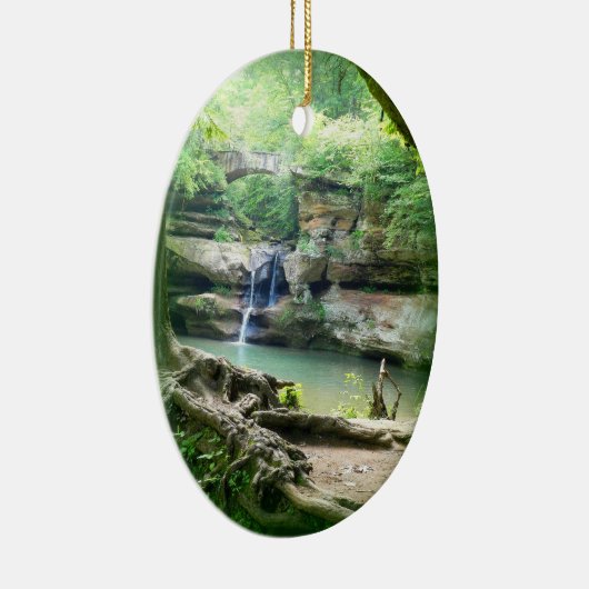 老人の洞窟のオーナメントの滝 セラミックオーナメント (右)