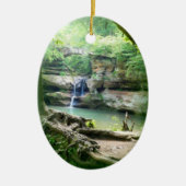 老人の洞窟のオーナメントの滝 セラミックオーナメント (正面)