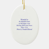 老人の洞窟のオーナメントの滝 セラミックオーナメント (裏面)