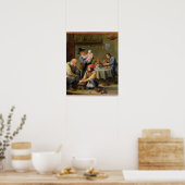 老人の足の世話をする外科医 ポスター (キッチン)