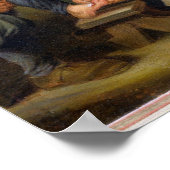 老人の足の世話をする外科医 ポスター (角)