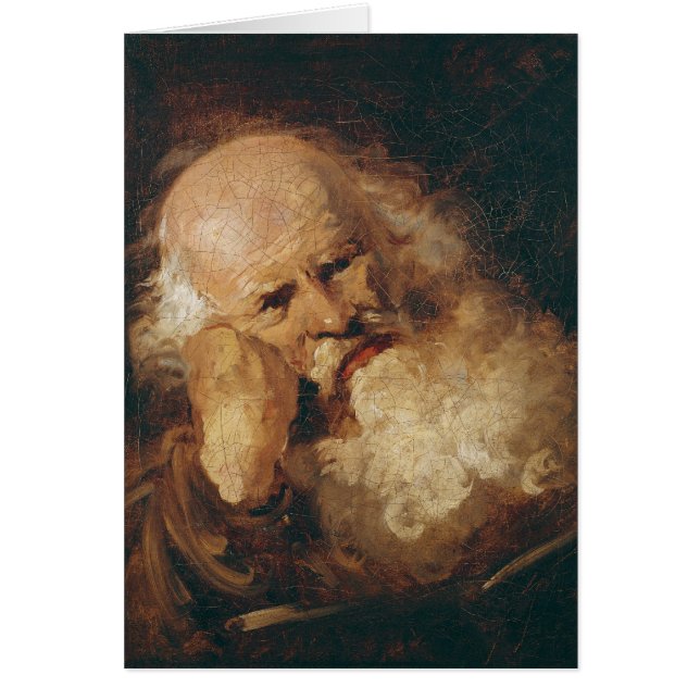 老人の頭部 (正面)