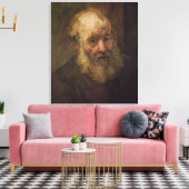 老人の頭， c.1650 キャンバスプリント (インサイチュ (リビング))