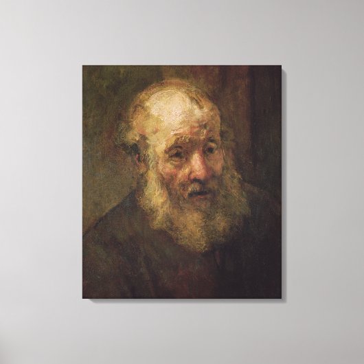 老人の頭， c.1650 キャンバスプリント (正面)