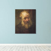 老人の頭， c.1650 キャンバスプリント (インサイチュ (ウッドフロア))