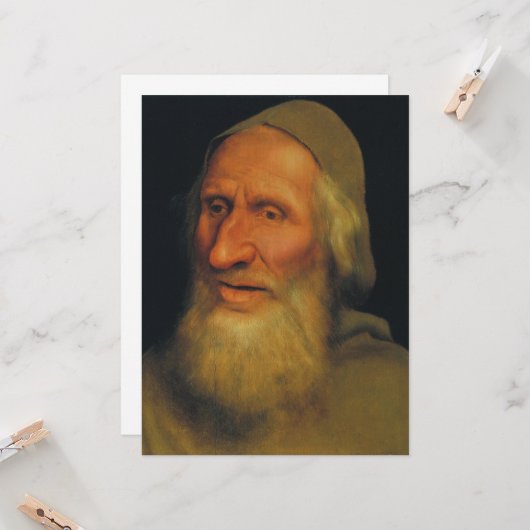 老人の頭（Quentin Metsys著） カード (正面/裏面インサイチュ)