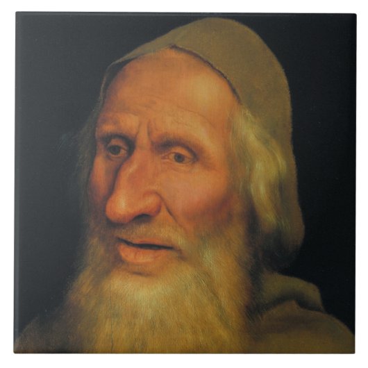 老人の頭（Quentin Metsys著） タイル (正面)