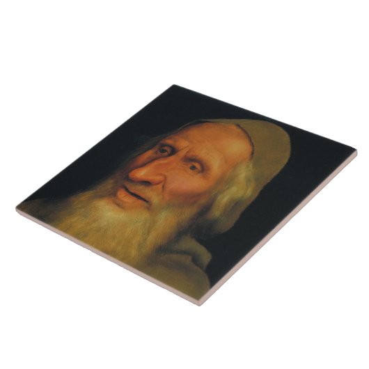 老人の頭(Quentin Metsys著) タイル (側面)