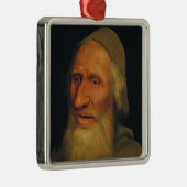 老人の頭（Quentin Metsys著） メタルオーナメント (右)