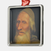 老人の頭（Quentin Metsys著） メタルオーナメント (左)