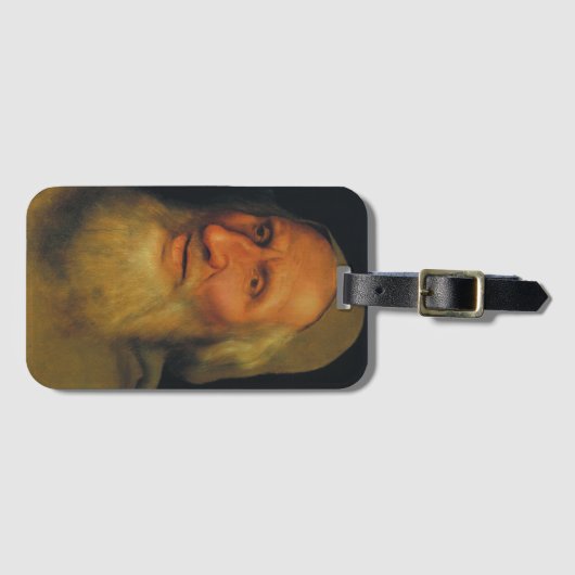 老人の頭(Quentin Metsys著) ラゲッジタグ (正面横)