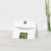 老人ひげ地衣類ノートカード カード (裏面)