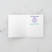 老人または女性のためのまだ素晴しいバースデー・カード カード (内部)
