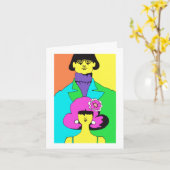 老人または女性のためのまだ素晴しいバースデー・カード カード (黄色い花)