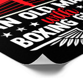 老人をボクシング ポスター (角)