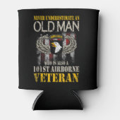 老人を過小評価しない第101空挺部隊 缶クーラー (正面)