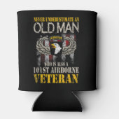 老人を過小評価しない第101空挺部隊 缶クーラー (裏面)