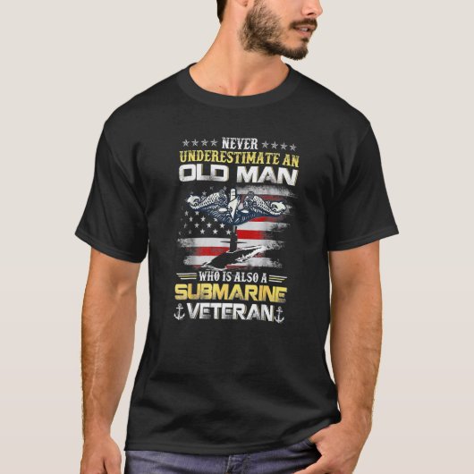 老人サブマリーンズ退役軍人 Tシャツ (正面)