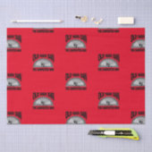 老人ダンカーペンターマン木材ビルダーおもしろい 薄葉紙 (クラフト)