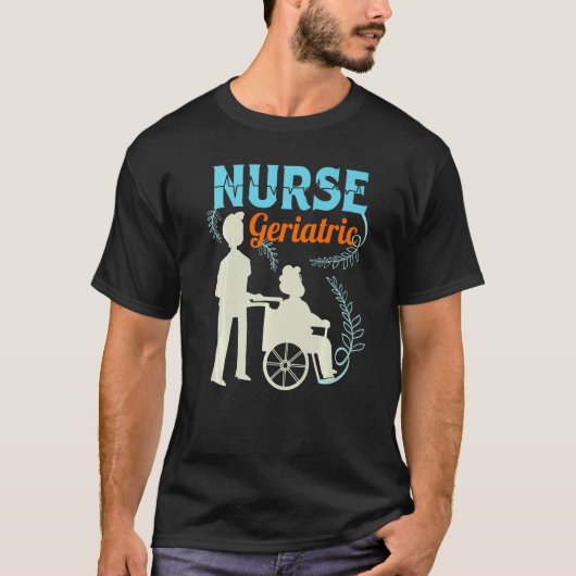 老人ナース開業医の介護者1 Tシャツ (正面)