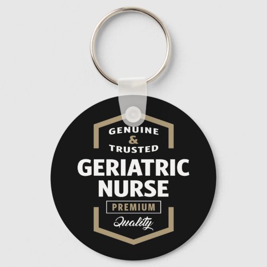 老人ナース |ギフトアイディア キーホルダー (正面)