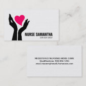 老人ホームでの介護の名刺 名刺 (正面/裏面)