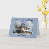 老人ホームのシニア男性カード カード (黄色い花)