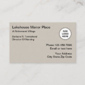 老人ホームのロゴのデザイン 名刺 (正面)