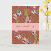 老人ホームの元気なフローラデザイン カード (黄色い花)