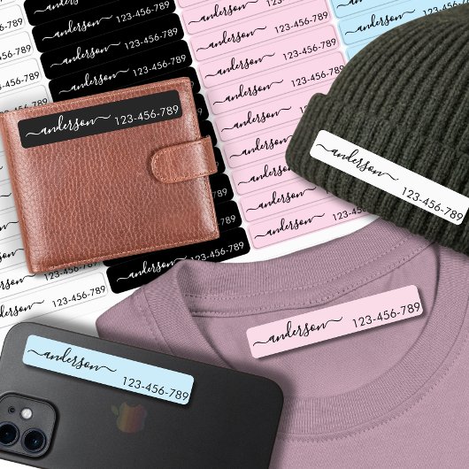 老人ホームカスタム用のスクリプトの衣料品ラベル ラベル