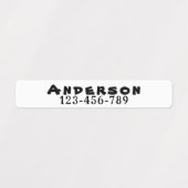 老人ホームカスタム用の衣料品ラベル/デイケア ラベル (デザイン1)