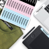 老人ホームカスタム用の衣料品ラベル/デイケア ラベル