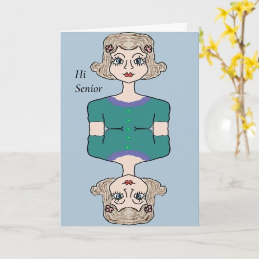 老人ホームデザイン カード (黄色い花)