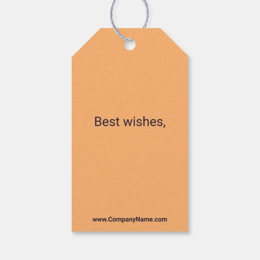 老人ホーム気にカスタムThank You ギフトタグ (裏面)