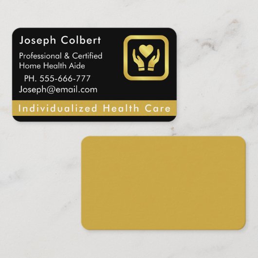 老人ホーム気に介護者名刺 名刺 (正面/裏面)