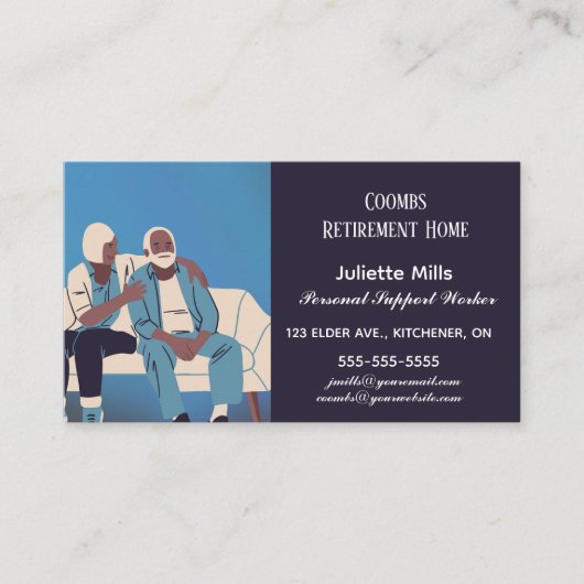 老人ホーム気に・介護事業 名刺 (正面)