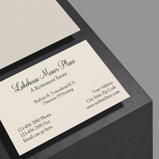 老人ホーム 名刺