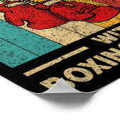 老人ヴィンテージボクシングGlovを過小評価しない ポスター (角)