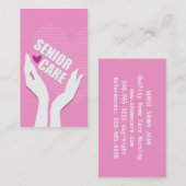 老人介護気にホームビジネスカード 名刺 (正面/裏面)