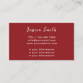 老人介護者住宅健康ビジネスカード 名刺 (裏面)